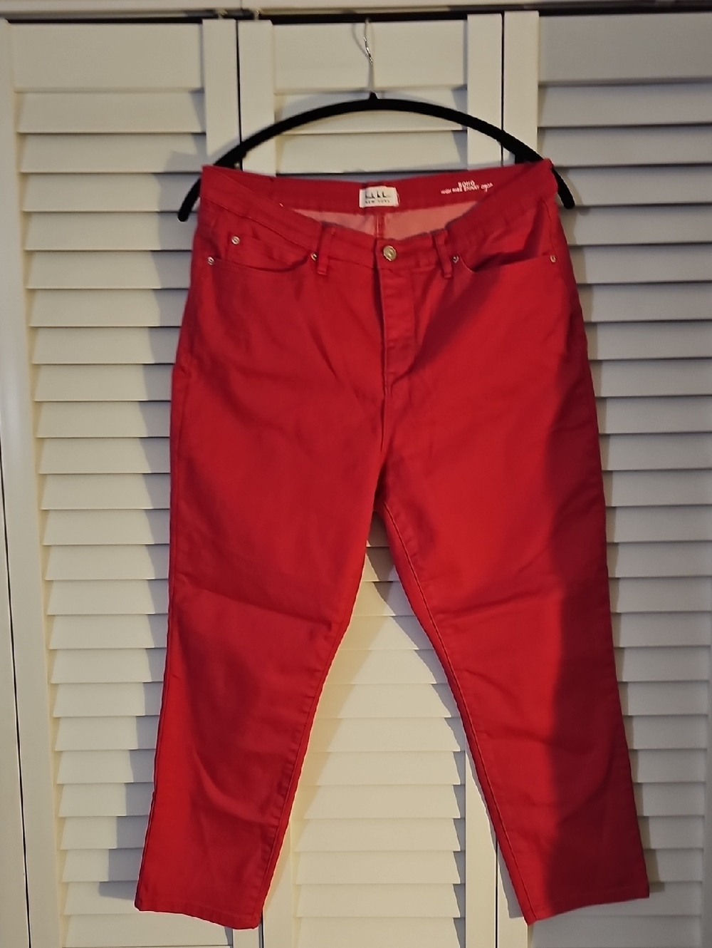 Nicole Miller Pink Straight-Leg Pants
